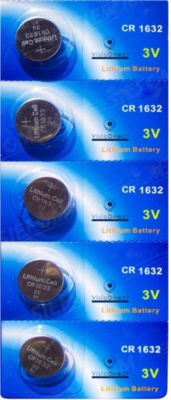 Pile VISIODIRECT 5 Piles lithium CR1632 3V BR1632/BR 1632 Pile VISIODIRECT 5 Piles lithium CR1632 3V BR1632/BR 1632