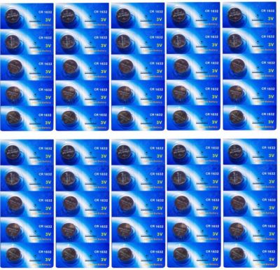 Pile VISIODIRECT 50 Piles lithium CR1632 3V BR1632/CR1632