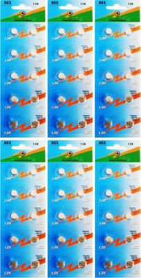 Pile VISIODIRECT 60 Piles plates AG3 1,5V 392 LR41 SR41SW