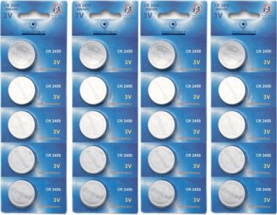 Pile VISIODIRECT 20 Pile lithium CR2450 3V DL2450 ECR2450