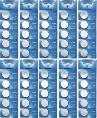 Pile VISIODIRECT 50 Pile lithium CR2450 3V DL2450 ECR2450