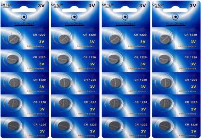 Pile VISIODIRECT 20 Piles lithium CR1220 3V BR1220 DL1220 Pile VISIODIRECT 20 Piles lithium CR1220 3V BR1220 DL1220