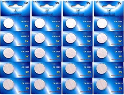 Pile VISIODIRECT 20 Piles plates lithium CR2025 3V DL2025 Pile VISIODIRECT 20 Piles plates lithium CR2025 3V DL2025