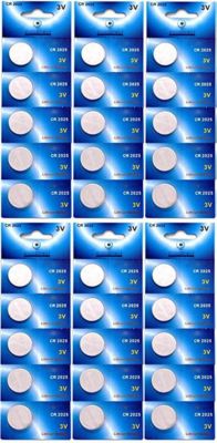 Pile VISIODIRECT 30 Piles plates lithium CR2025 3V DL2025