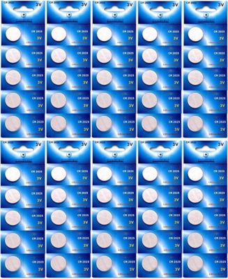Pile VISIODIRECT 50 Piles plates lithium CR2025 3V DL2025 Pile VISIODIRECT 50 Piles plates lithium CR2025 3V DL2025