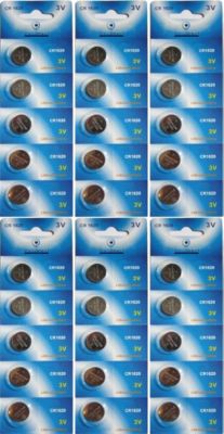 Pile VISIODIRECT 30 Piles bouton plates lithium CR1620 3V