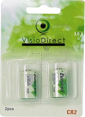 Pile VISIODIRECT 2 Piles lithium CR2 CR15270 3V 800mAh Pile VISIODIRECT 2 Piles lithium CR2 CR15270 3V 800mAh