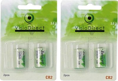 Pile VISIODIRECT 4 Piles lithium CR2 CR15270 3V 800mAh Pile VISIODIRECT 4 Piles lithium CR2 CR15270 3V 800mAh