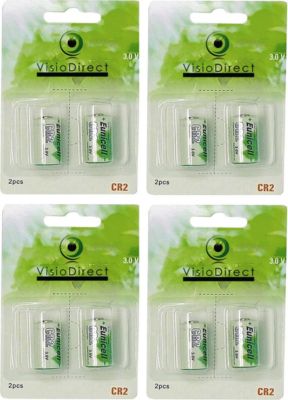 Pile VISIODIRECT 8 Piles lithium CR2 CR15270 3V 800mAh Pile VISIODIRECT 8 Piles lithium CR2 CR15270 3V 800mAh