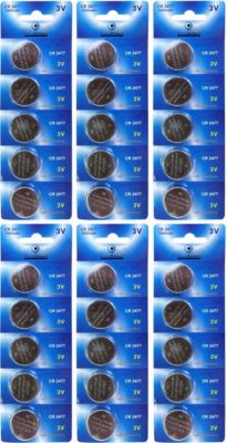 Pile VISIODIRECT 30 Piles bouton plates lithium CR2477 3V