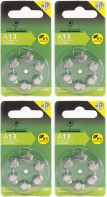 Pile VISIODIRECT 24 Piles Zinc Air 13 A13/13 PR48 1,45V Pile VISIODIRECT 24 Piles Zinc Air 13 A13/13 PR48 1,45V