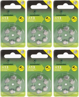 Pile VISIODIRECT 36 Piles Zinc Air 13 A13/13 PR48 1,45V Pile VISIODIRECT 36 Piles Zinc Air 13 A13/13 PR48 1,45V