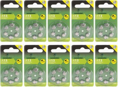 Pile VISIODIRECT 60 Piles Zinc Air 13 A13/13 PR48 1,45V Pile VISIODIRECT 60 Piles Zinc Air 13 A13/13 PR48 1,45V