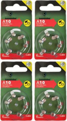 Pile VISIODIRECT 24 Piles Zinc Air Type A10/10 PR70 1,45V Pile VISIODIRECT 24 Piles Zinc Air Type A10/10 PR70 1,45V