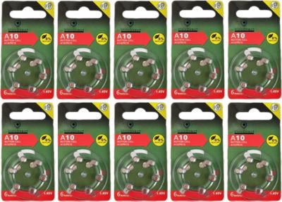 Pile VISIODIRECT 60 Piles Zinc Air Type A10/10 PR70 1,45V Pile VISIODIRECT 60 Piles Zinc Air Type A10/10 PR70 1,45V