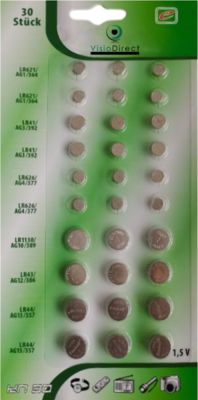 Pile VISIODIRECT 30 Piles Alkaline 1,5V AG1/AG3/AG4/AG10 Pile VISIODIRECT 30 Piles Alkaline 1,5V AG1/AG3/AG4/AG10