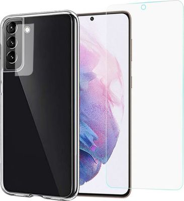 Protège écran VISIODIRECT 2 Verre pour Samsung S21 FE 5G + Coque