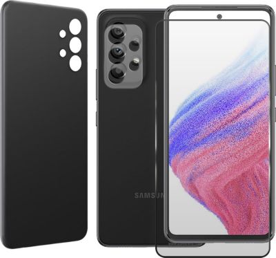 Protège écran VISIODIRECT 2 Verre pour Samsung A53 5G + Coque Noir