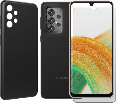 Protège écran VISIODIRECT 2 Verre pour Samsung A33 5G + Coque Noir