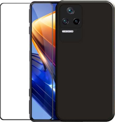 Protège écran VISIODIRECT Verre+Coque Noir pour Xiaomi Poco F4 5G