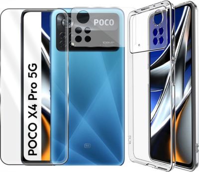 Protège écran VISIODIRECT 2Verre pour Xiaomi Poco X4 Pro 5G+Coque