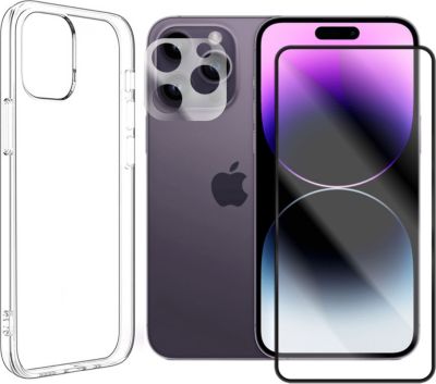 Protège écran VISIODIRECT 2 Verre pour iPhone 14 Pro Max +Coque Protège écran VISIODIRECT 2 Verre pour iPhone 14 Pro Max +Coque