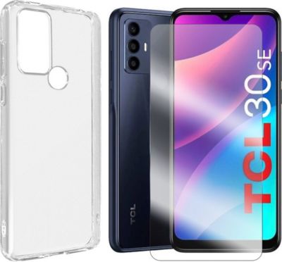 Protège écran VISIODIRECT Verre+Coque transparente pour TCL 30 SE Protège écran VISIODIRECT Verre+Coque transparente pour TCL 30 SE