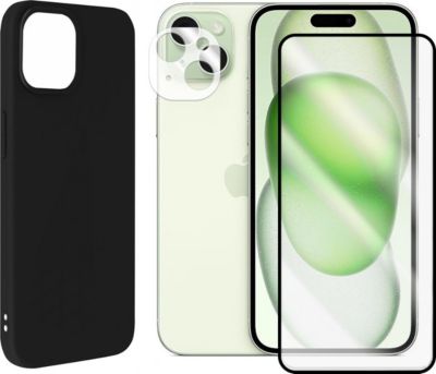 Protège écran VISIODIRECT 2 Verre pour iPhone 15 Plus + Coque Noir Protège écran VISIODIRECT 2 Verre pour iPhone 15 Plus + Coque Noir