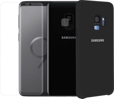 Protège écran VISIODIRECT Coque Noir+ 2 Verre pour Samsung S9