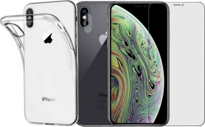 Protège écran VISIODIRECT 2 Verre trempé pour iPhone XS Max +Coque Protège écran VISIODIRECT 2 Verre trempé pour iPhone XS Max +Coque