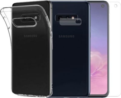 Protège écran VISIODIRECT 2 Verre pour Samsung Galaxy S10E + Coque
