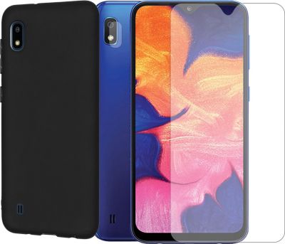 Protège écran VISIODIRECT 2 Verre pour Samsung A10 + Coque Noire