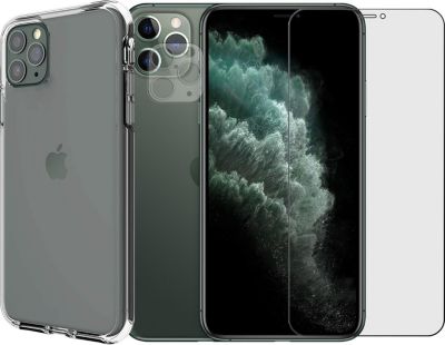 Protège écran VISIODIRECT 2 Verre pour iPhone 11 Pro Max + Coque