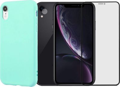 Protège écran VISIODIRECT 2 Verre Trempé pour iPhone XR + Coque