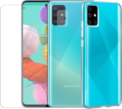 Protège écran VISIODIRECT 2 Verre Trempé pour Samsung A51 + Coque