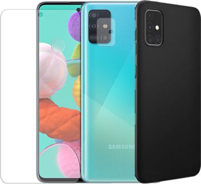 Protège écran VISIODIRECT 2 Verre pour Samsung A51 + Coque Noire Protège écran VISIODIRECT 2 Verre pour Samsung A51 + Coque Noire