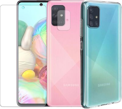 Protège écran VISIODIRECT 2 Verre Trempé pour Samsung A71 + Coque