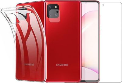 Protège écran VISIODIRECT 2Verre pour Samsung Note 10 Lite + Coque