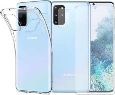 Protège écran VISIODIRECT Coque+2 Verre Trempé pour Samsung S20+