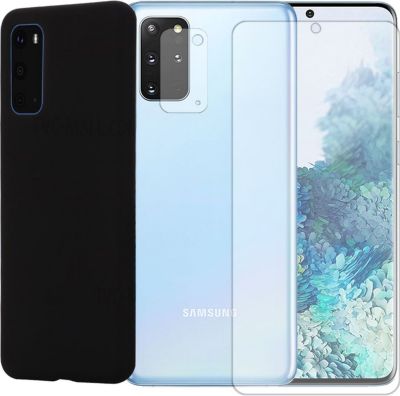 Protège écran VISIODIRECT Coque Noir+2 Verre pour Samsung S20 Plus