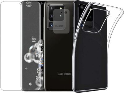 Protège écran VISIODIRECT Coque + 2 Verre pour Samsung S20 Ultra