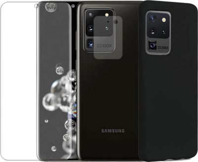 Protège écran VISIODIRECT Coque Noir+2 Verre pour Samsung S20Ultra