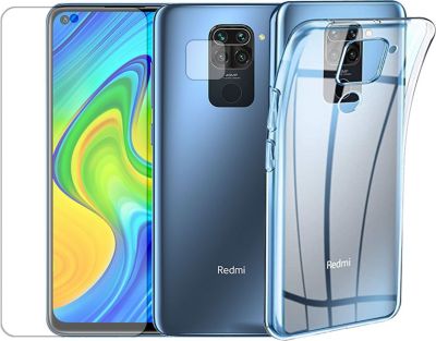 Protège écran VISIODIRECT 2 Verre pour Xiaomi Redmi Note 9 + Coque