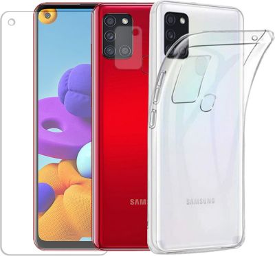 Protège écran VISIODIRECT 2 Verre pour Samsung Galaxy A21S + Coque
