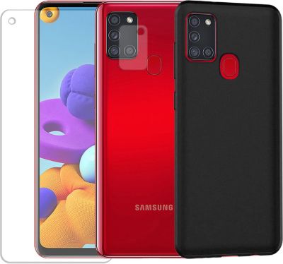 Protège écran VISIODIRECT 2 Verre pour Samsung A21S + Coque Noire Protège écran VISIODIRECT 2 Verre pour Samsung A21S + Coque Noire