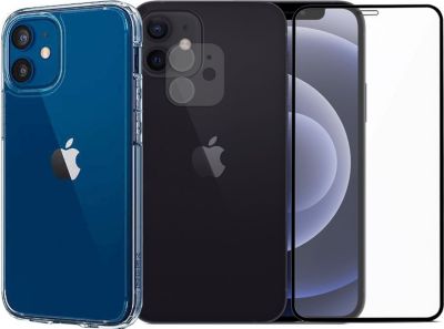 Protège écran VISIODIRECT 2Verre pour iPhone 12+Coque transparent Protège écran VISIODIRECT 2Verre pour iPhone 12+Coque transparent
