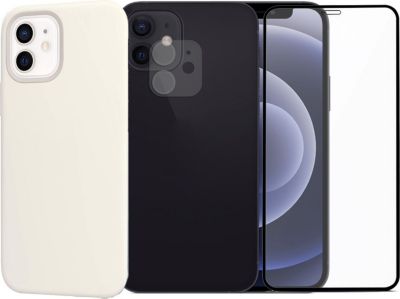 Protège écran VISIODIRECT 2 Verre Trempé pour iPhone 12+Coque Blan