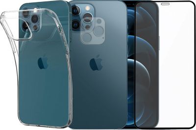 Protège écran VISIODIRECT 2 Verre pour iPhone 12 Pro Max + Coque