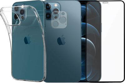 Protège écran VISIODIRECT 2 Verre pour iPhone 12 Pro Max + Coque Protège écran VISIODIRECT 2 Verre pour iPhone 12 Pro Max + Coque