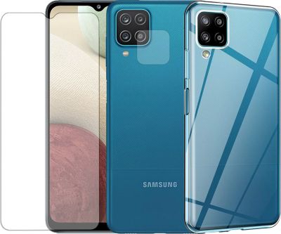 Protège écran VISIODIRECT 2 Verre Trempé pour Samsung A12 + Coque